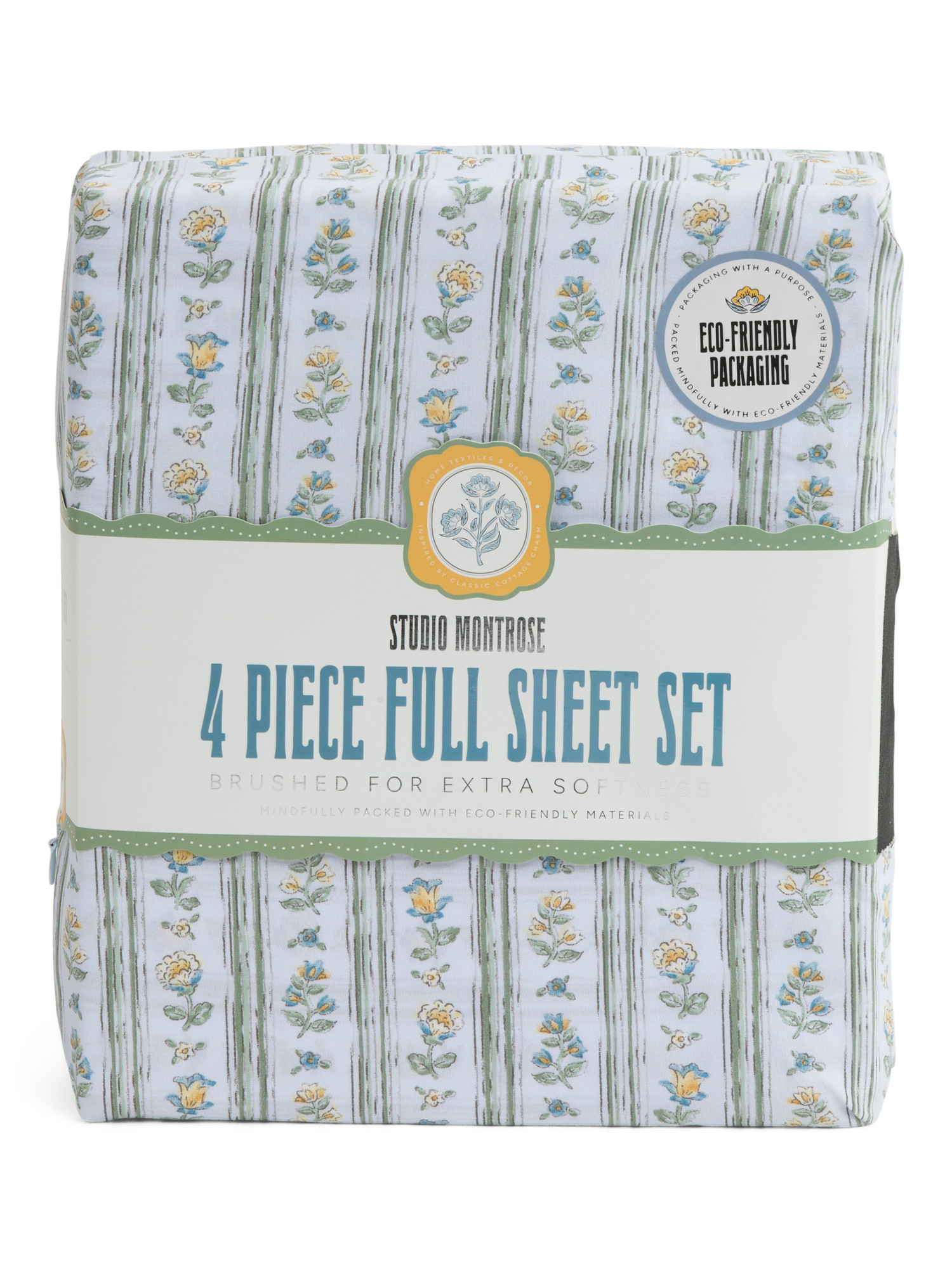 Floral Stripe Sheet Set | TJ Maxx