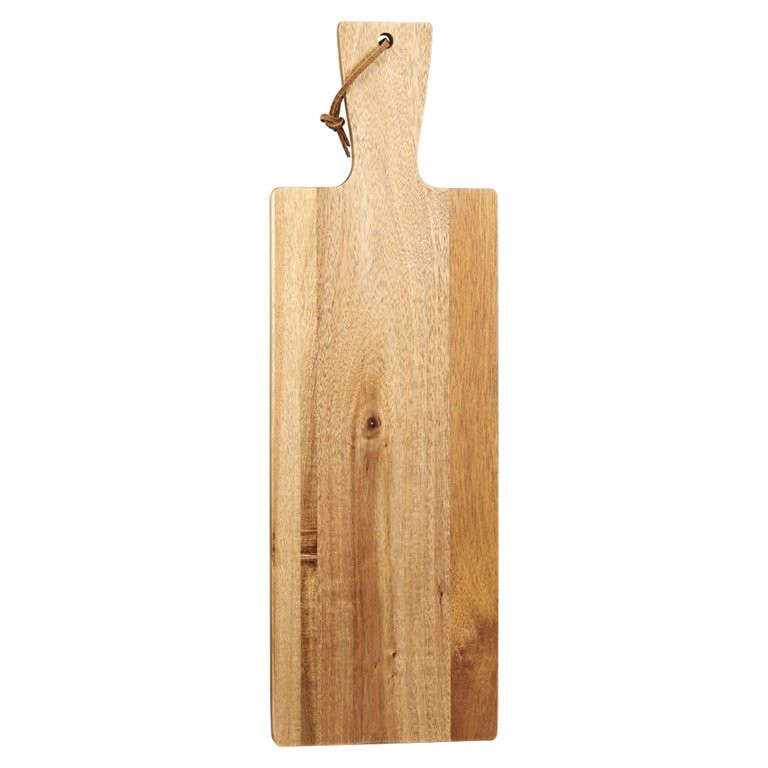 17.25" Acacia Wood Bread Board With Leather String | Walmart (US)