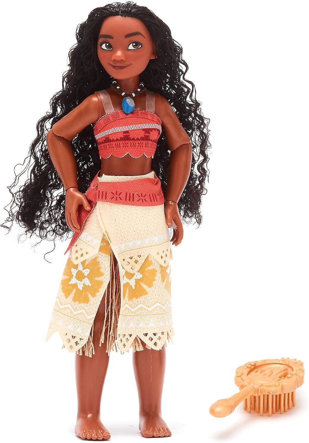 Disney Store Official Moana Classic Doll, 26cm/10”, Fully Poseable Princess Doll in a Classic Outfit, Includes Toy Hair Brush - Suitable for Ages 3+ | Amazon (UK)