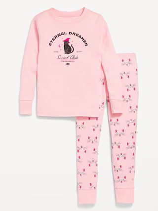 Printed Snug-Fit Pajama Set for Girls | Old Navy (US)