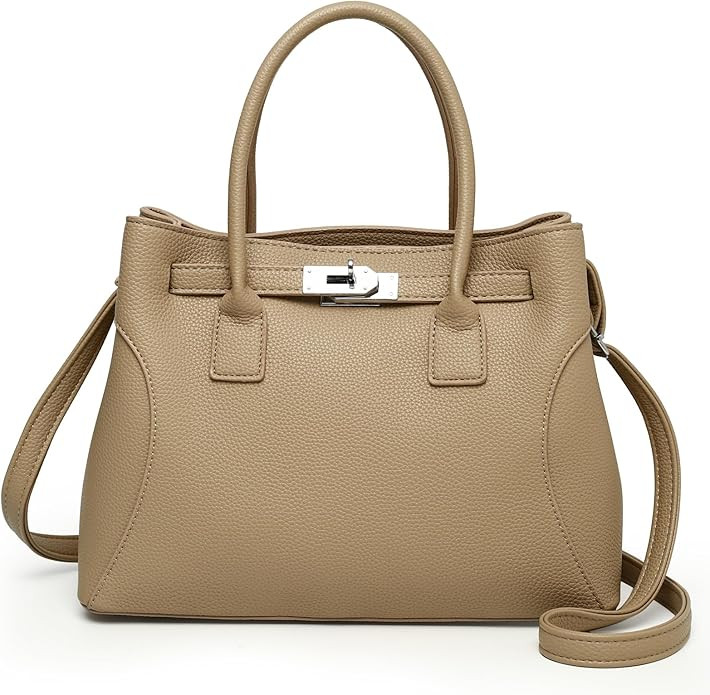Eslcorri Women Top-Handle Satchel Bag Medium Tote Handbags Trendy Shoulder Purse PU Leather Ladie... | Amazon (US)