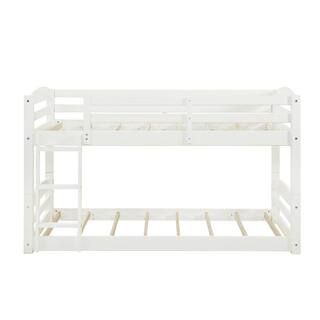 Noma White Twin Over Bunk Bed | The Home Depot