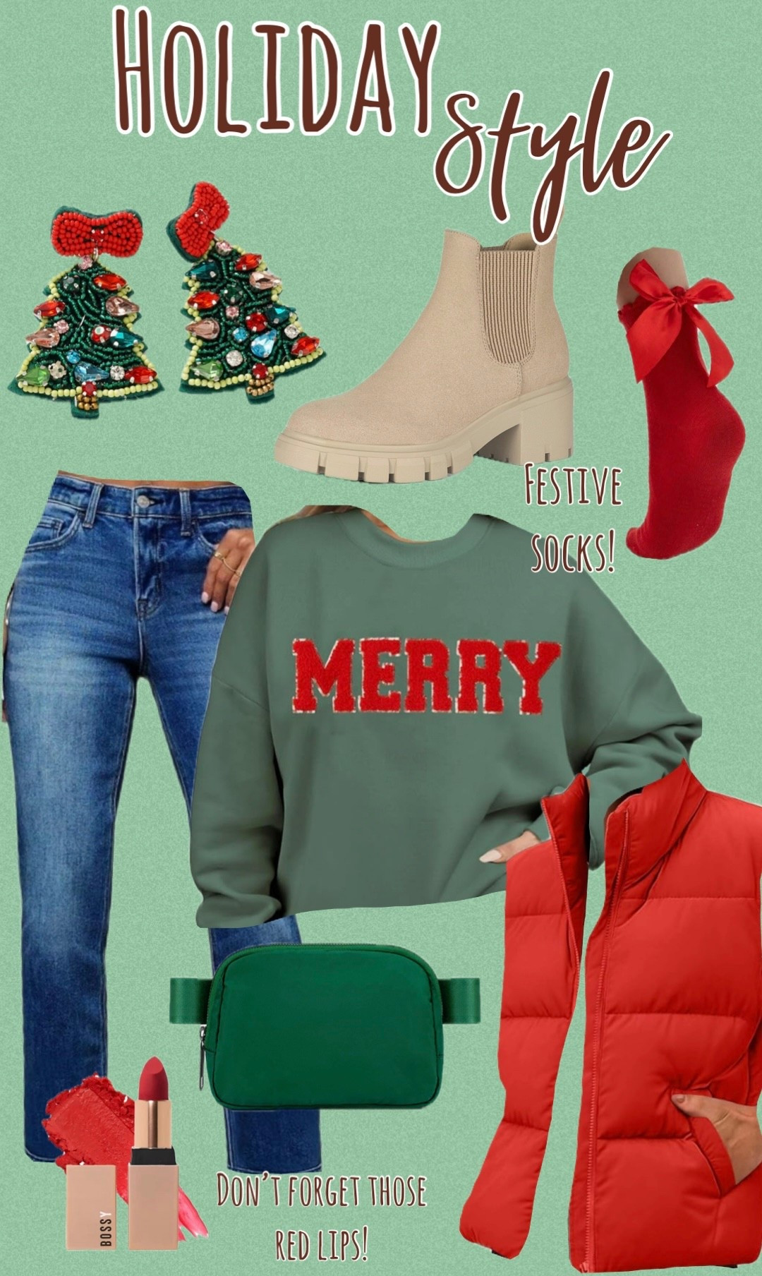 Holiday style by Amazon! Merry pullover, red vest, Christmas earrings, and more! 

#LTKHoliday #LTKSeasonal