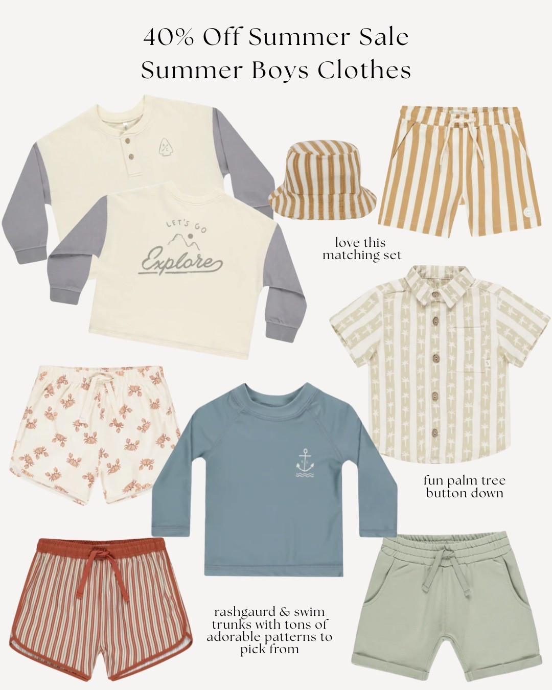 Obsessed with everything from Rylee + Cru for Hayes — they’re currently having a huge summer sale! 🌊

#LTKSeasonal #LTKBaby #LTKKids