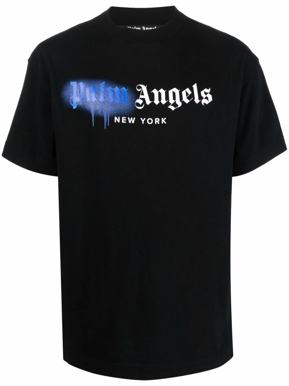 Palm Angels Sprayed logo-print T-shirt - Farfetch | Farfetch Global