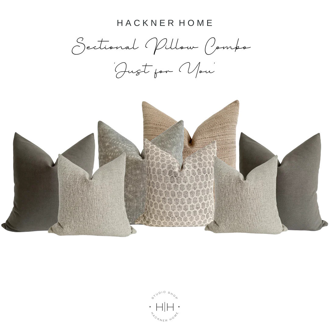 Sectional Pillow Combo 'Just for You' | Hackner Home (US)