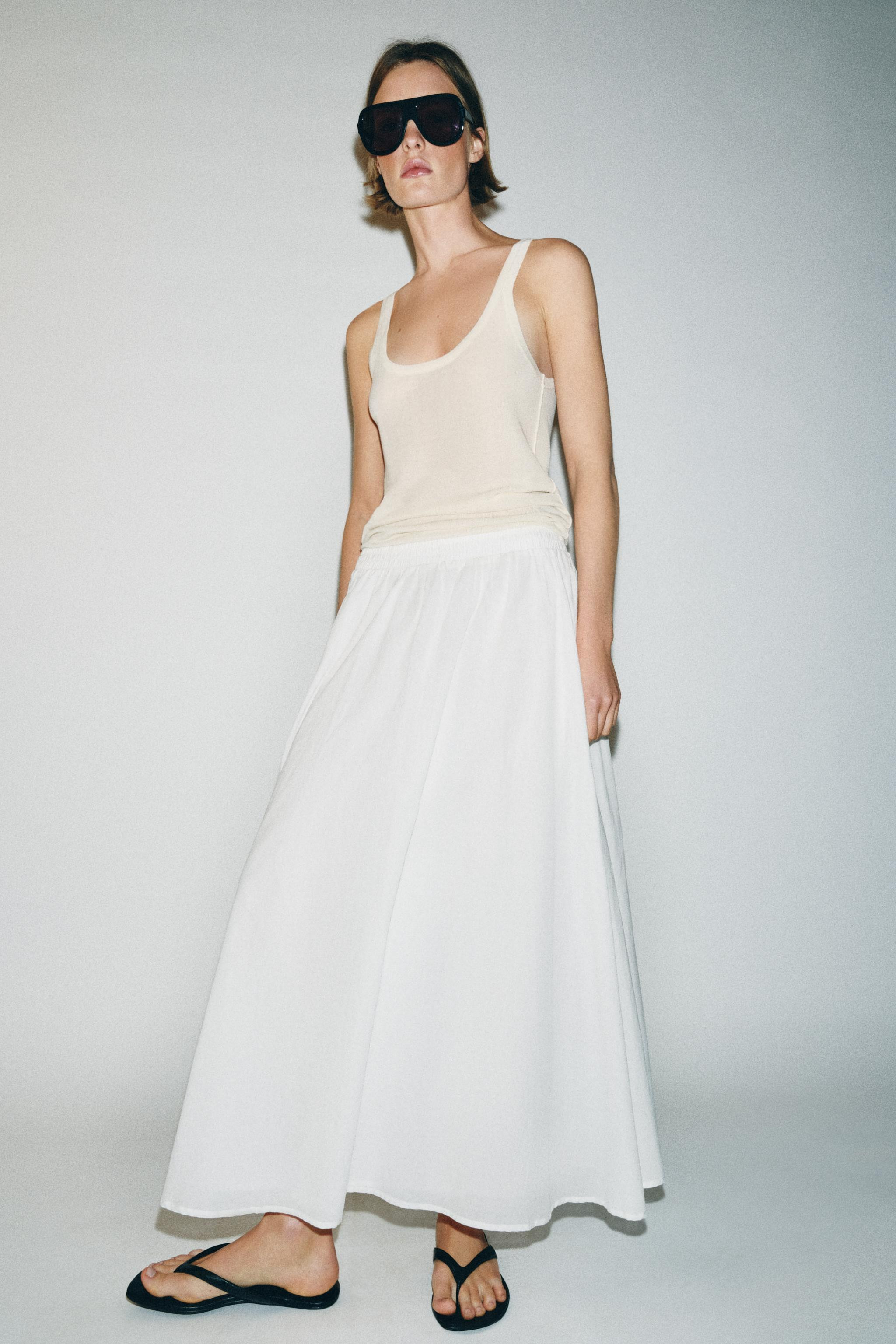 LAYERED MIDI SKIRT | Zara UK