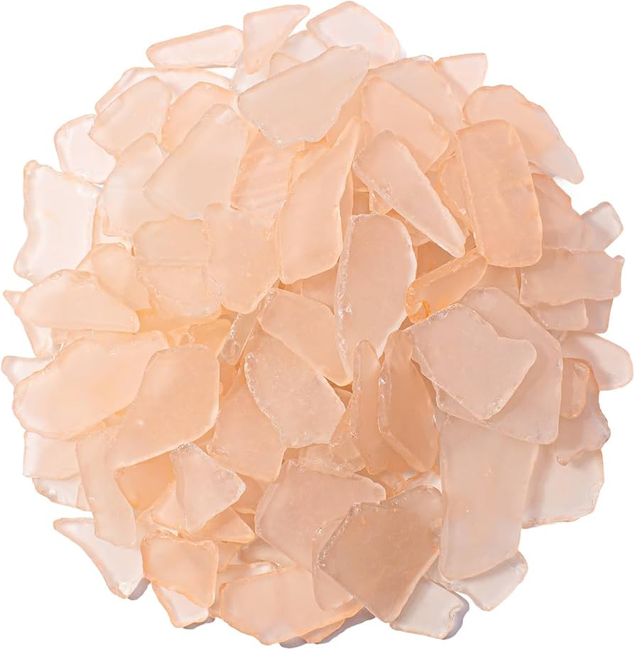 Keedolla Tumbled Sea Glass for Crafts - 10 OZ Flat Frosted Seaglass Pieces for DIY Art Crafts, Va... | Amazon (US)