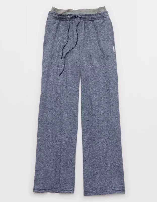 OFFLINE By Aerie Weekend Away Layered Waistband Trouser Women's Royal Navy S Short | Aerie