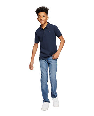 Tommy Hilfiger Big Boys Ivy Stretch Polo Collared Shirt - Macy's | Macy's