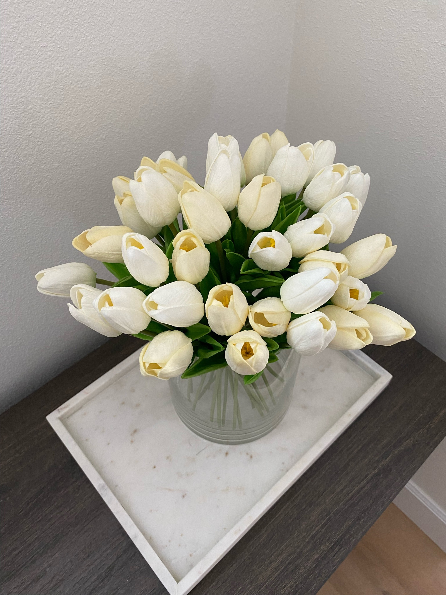 Spring is in the air!🌷 (I’m ignoring the snow on the ground) I took my fake tulips out of hiding to get into the spring spirit. These are the best fake flowers I’ve ever owned. I love how the petals feel soft and not like plastic

#LTKhome