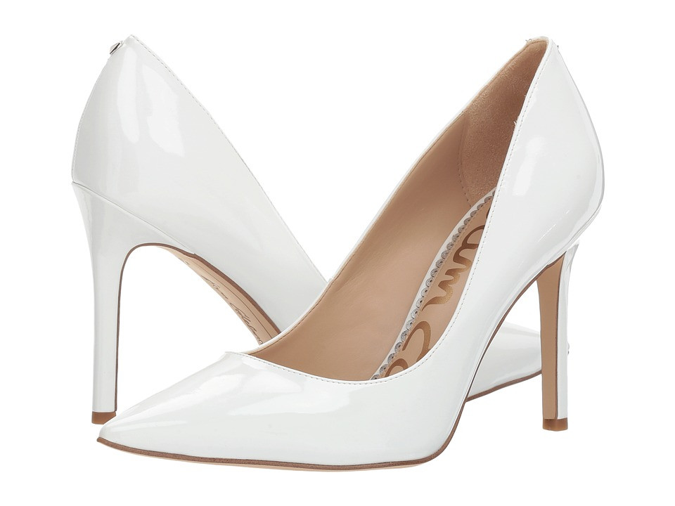 Sam Edelman - Hazel (Bright White Patent) Women's Shoes | Zappos