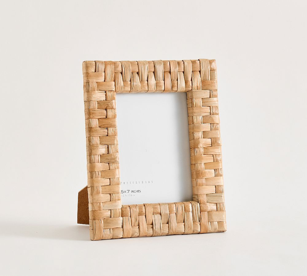 Flat Checkered Seagrass Frames | Pottery Barn (US)