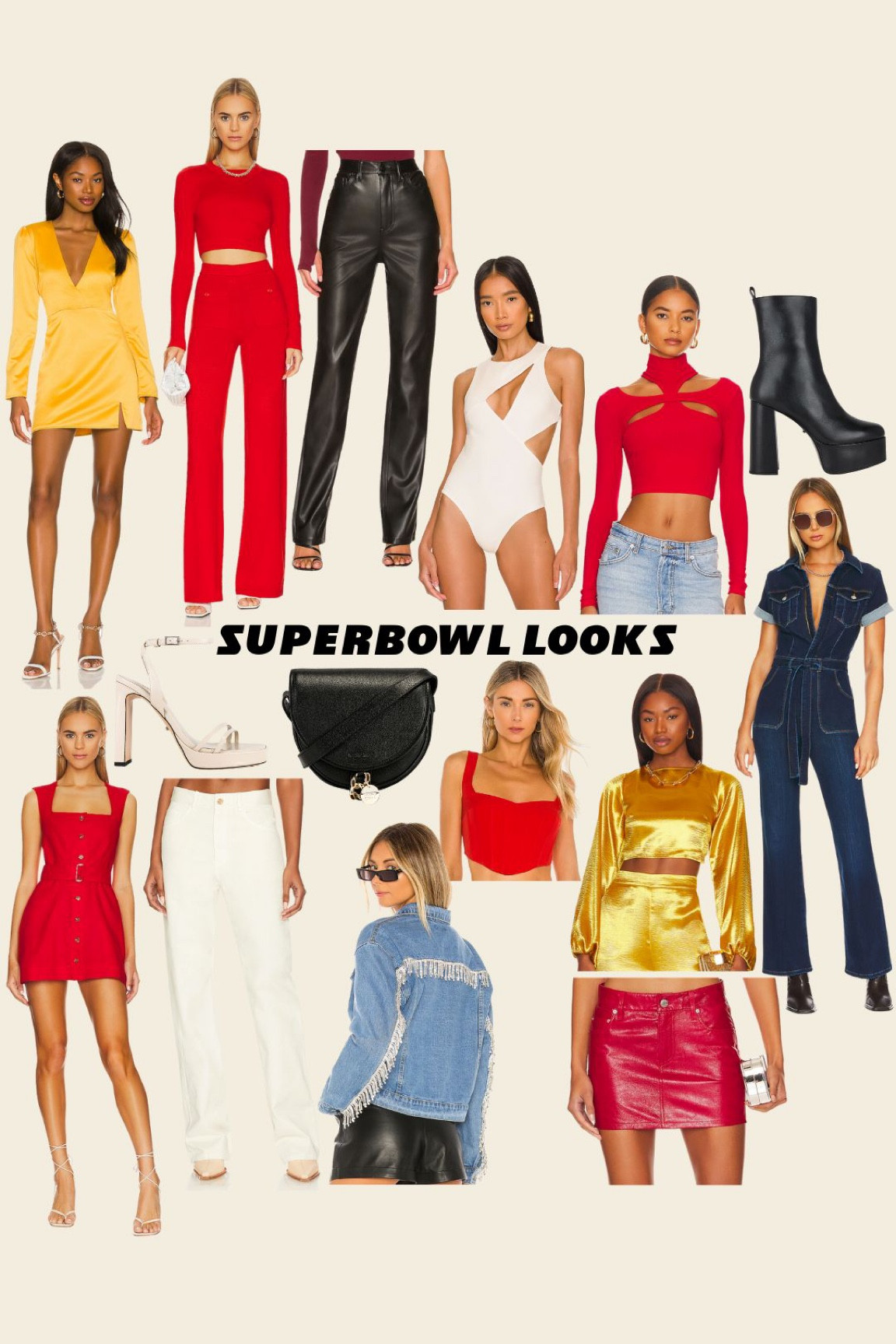 Super bowl Sunday Looks ❤️💛 Let’s Go Chiefs!!!