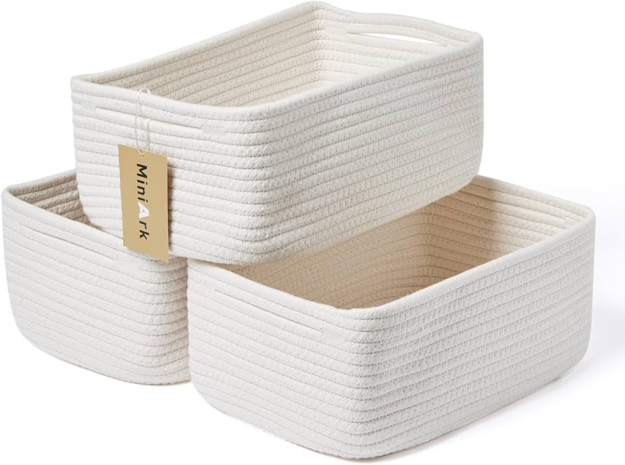 Shelf Storage Baskets for Organizing | Closet Organizer Bins | Small Baskets | Toy Basket | Cute ... | Amazon (US)