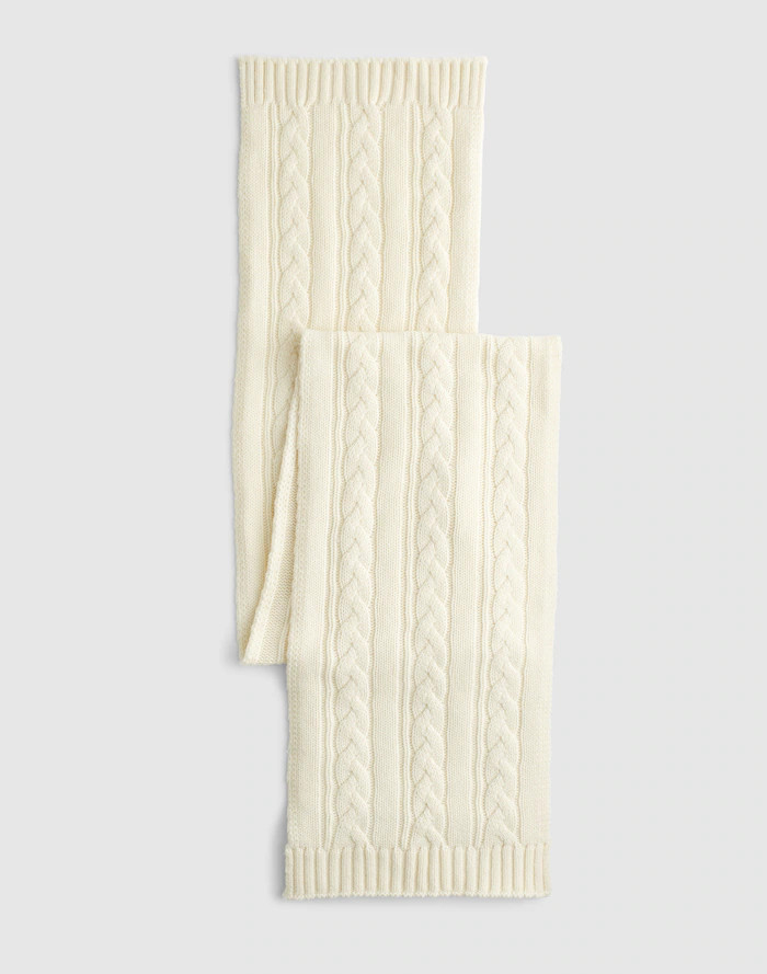Chunky Cable-Stitch Scarf | Madewell