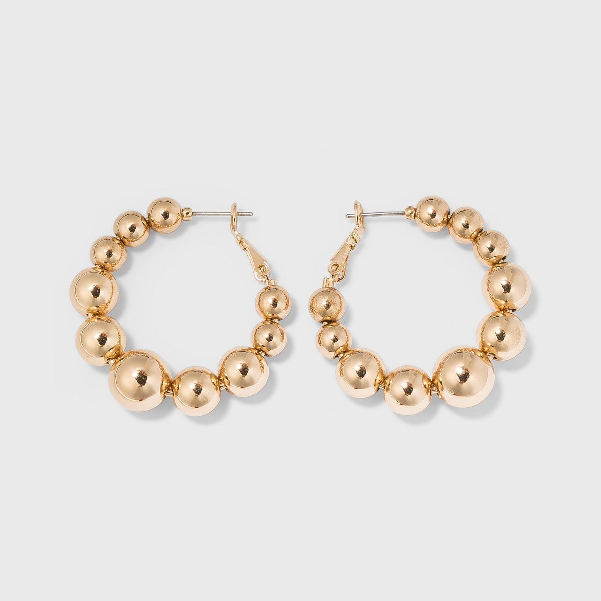 Ball Hoop Earrings - A New Day™ Gold | Target