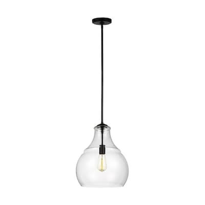Sea Gull Lighting Zola 1-Light Oil Rubbed Bronze Pendant with Clear Glass Shade Lowes.com | Lowe's