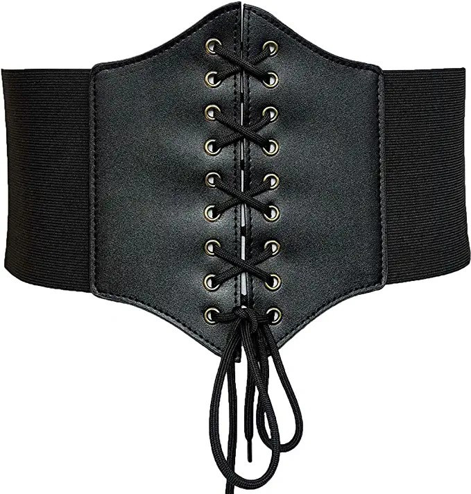 Hoerev Corset Belt Tops for Women XS - XXXL Lace Up Waist Belt Bustiers Corsets | Amazon (US)