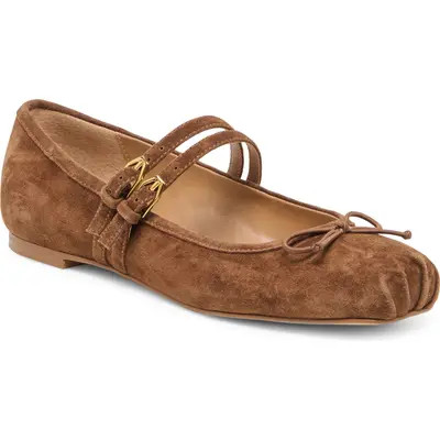 Dolce Vita Gibsen Mary Jane Flat in Nero Velvet at Nordstrom, Size 9.5 | Nordstrom