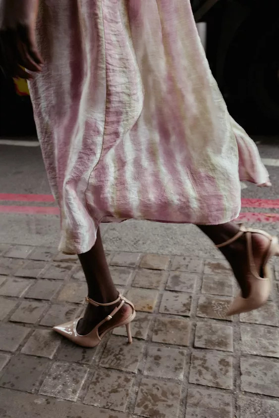 PATENT SLINGBACK HEELS | Zara US