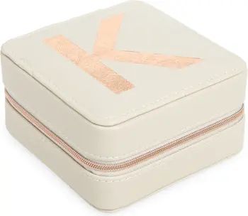 Initial Zip Square Jewelry Box | Nordstrom