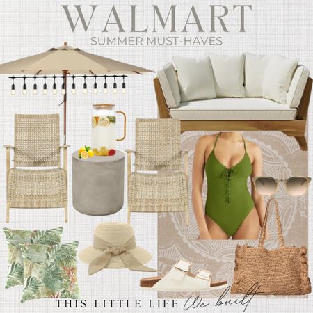 Walmart Home / Walmart Fashion / Summer Patio / Summer Swimwear / Pool Lounge Chairs / Outdoor Patio Furniture / Patio Seating / Summer Hats / Summer Sandals / Summer Handbags / Patio throw pillows / Summer Entertaining

#LTKhome #LTKstyletip #LTKSeasonal