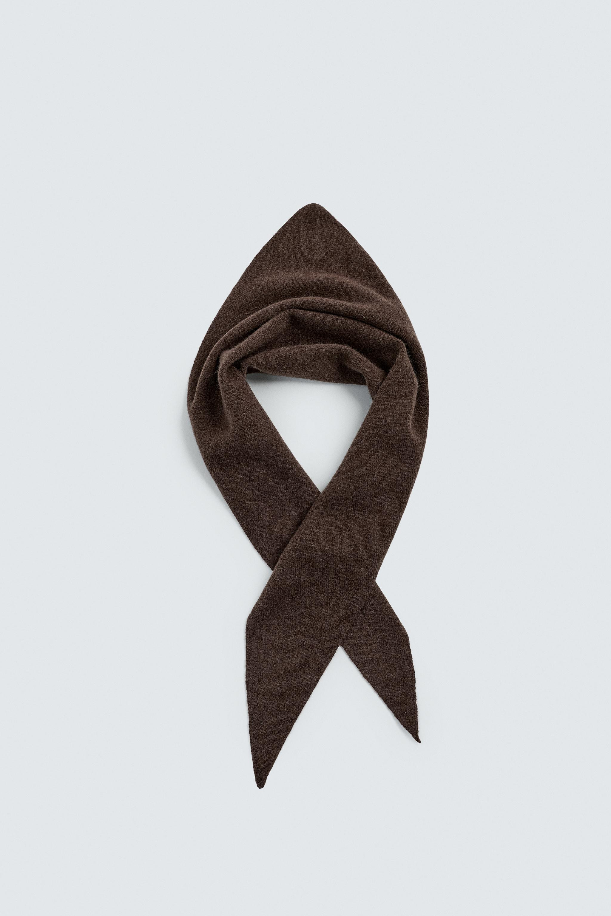KNITTED WOOL BANDANA | Zara UK