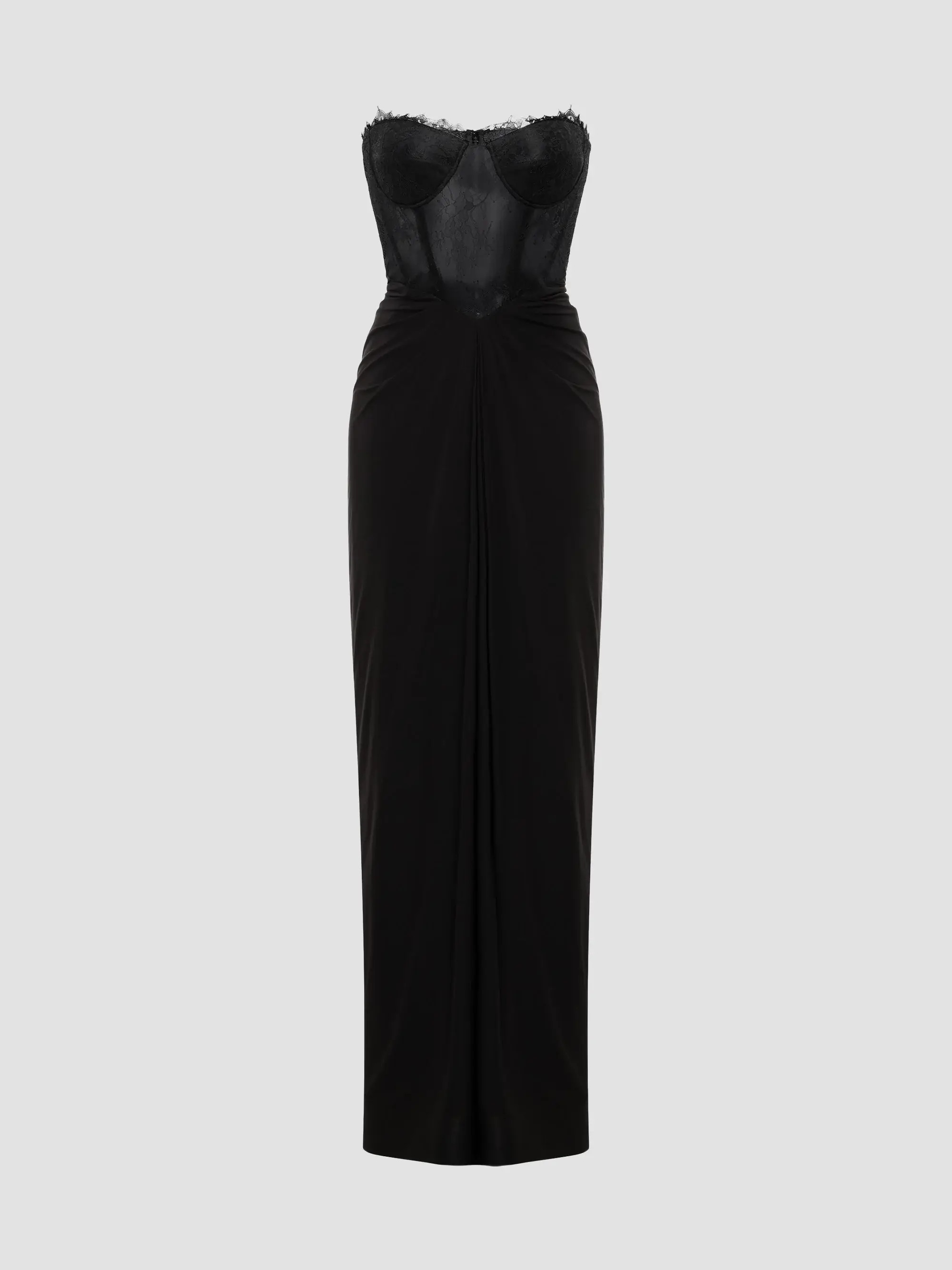 BCBGMAXAZRIA Lace & Jersey Strapless Gown | Saks Fifth Avenue | Saks Fifth Avenue