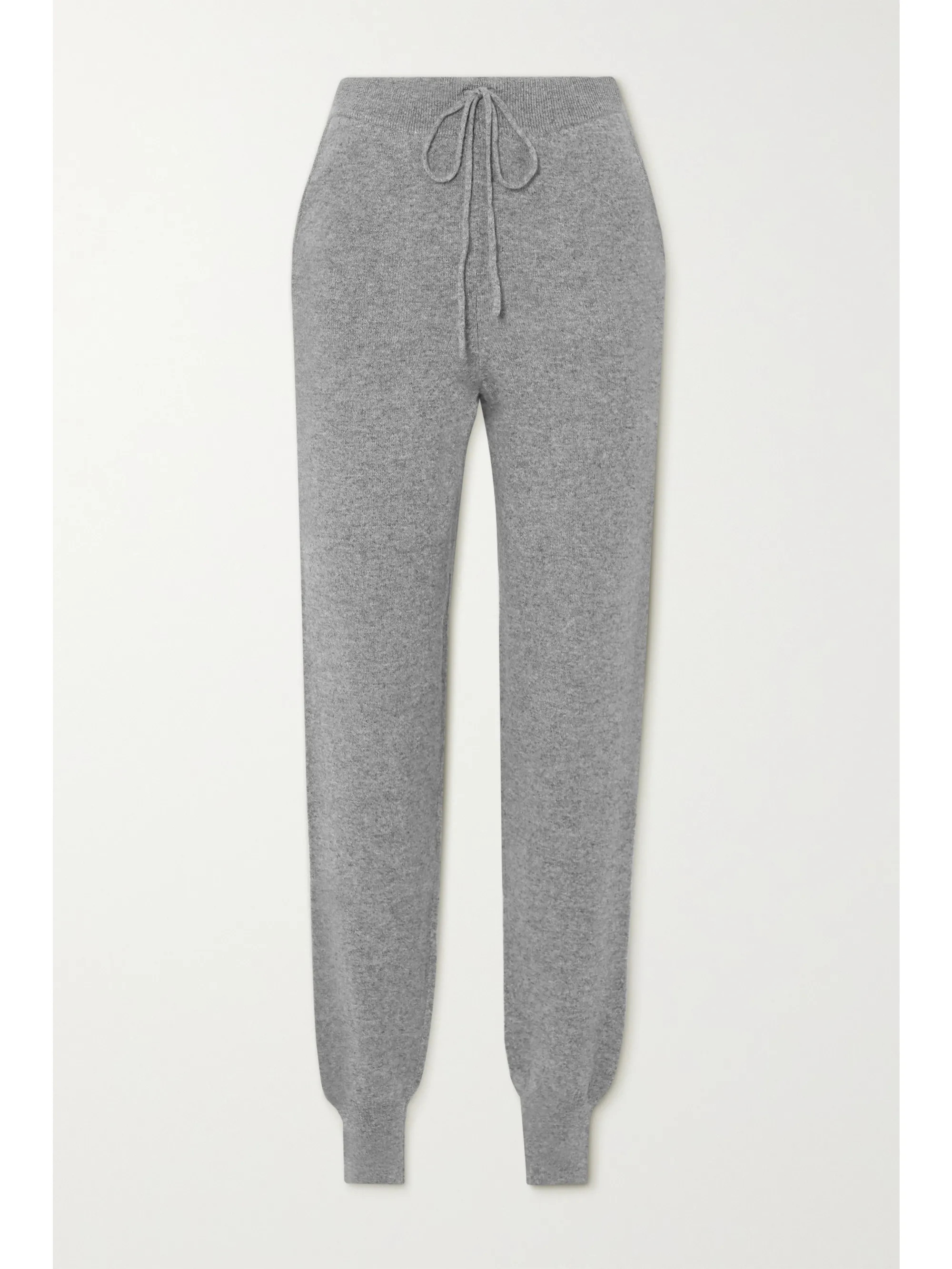 Gray Maddalena mélange cashmere track pants | LOULOU STUDIO | NET-A-PORTER | NET-A-PORTER (US)
