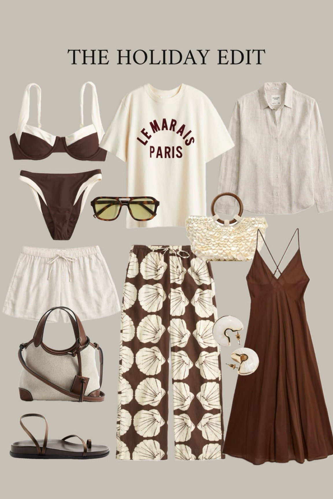 The holiday edit: brown and linen pieces for neutral mix & match. 

#LTKtravel #LTKFashionMonth #LTKstyletip