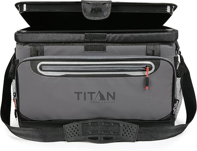 Titan Deep Freeze Cooler Zipperless Hardbody Cooler - Deep Freeze Insulation, HardBody Liner, and... | Amazon (US)