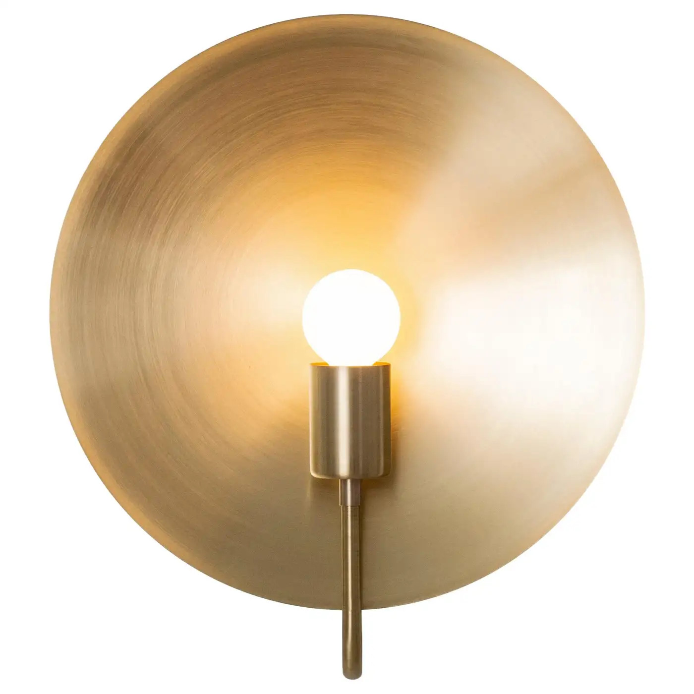 Workstead Helios ADA Sconce in Hewn Brass | 1stDibs