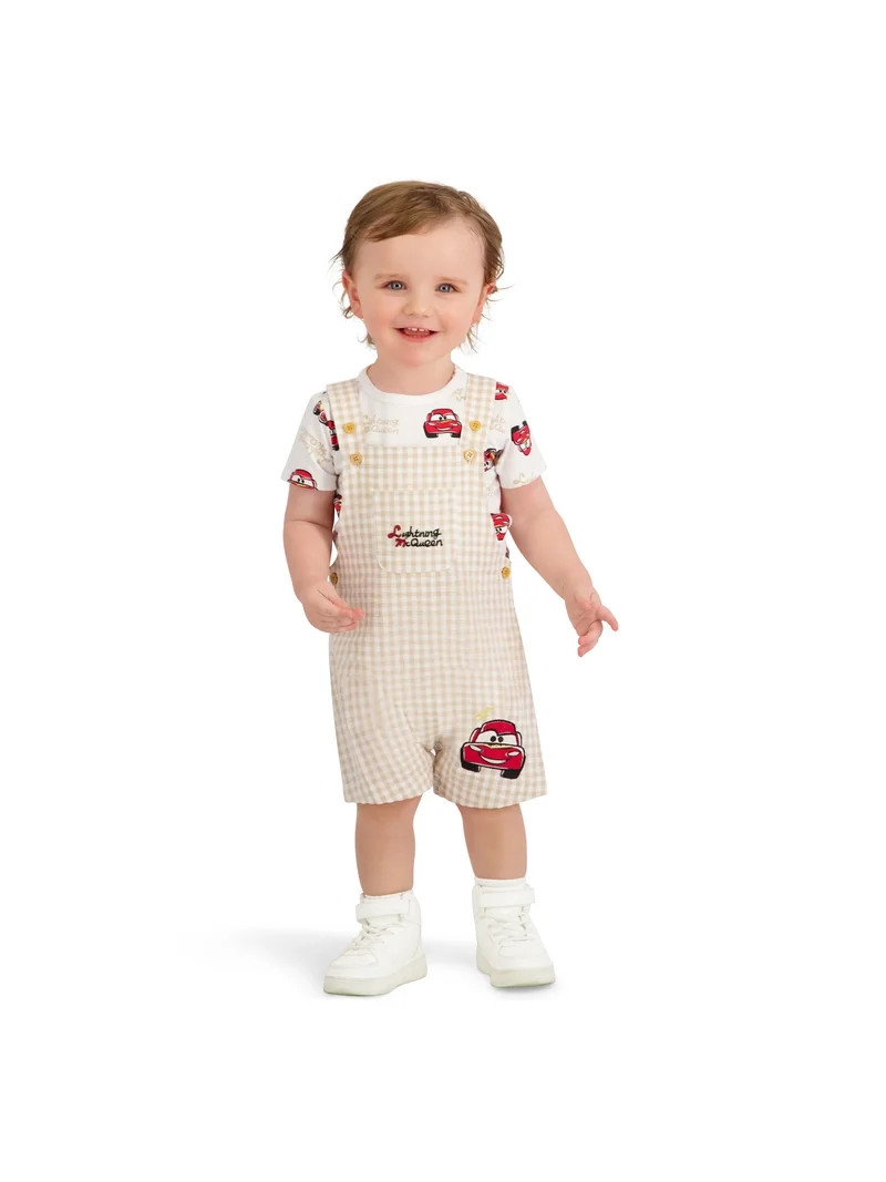 Disney Cars Baby Boy Shortall Set, Sizes 0/3 Months-24 Months | Walmart (US)