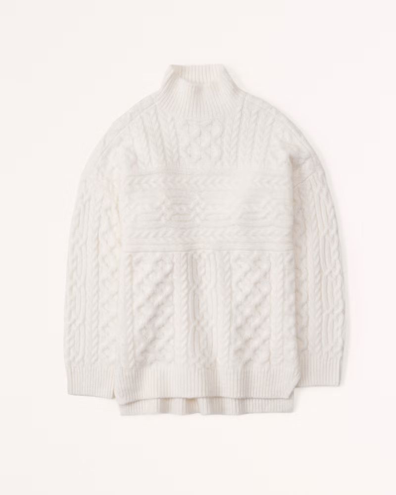 Women's Oversized Turtleneck Sweater | Women's New Arrivals | Abercrombie.com | Abercrombie & Fitch (US)