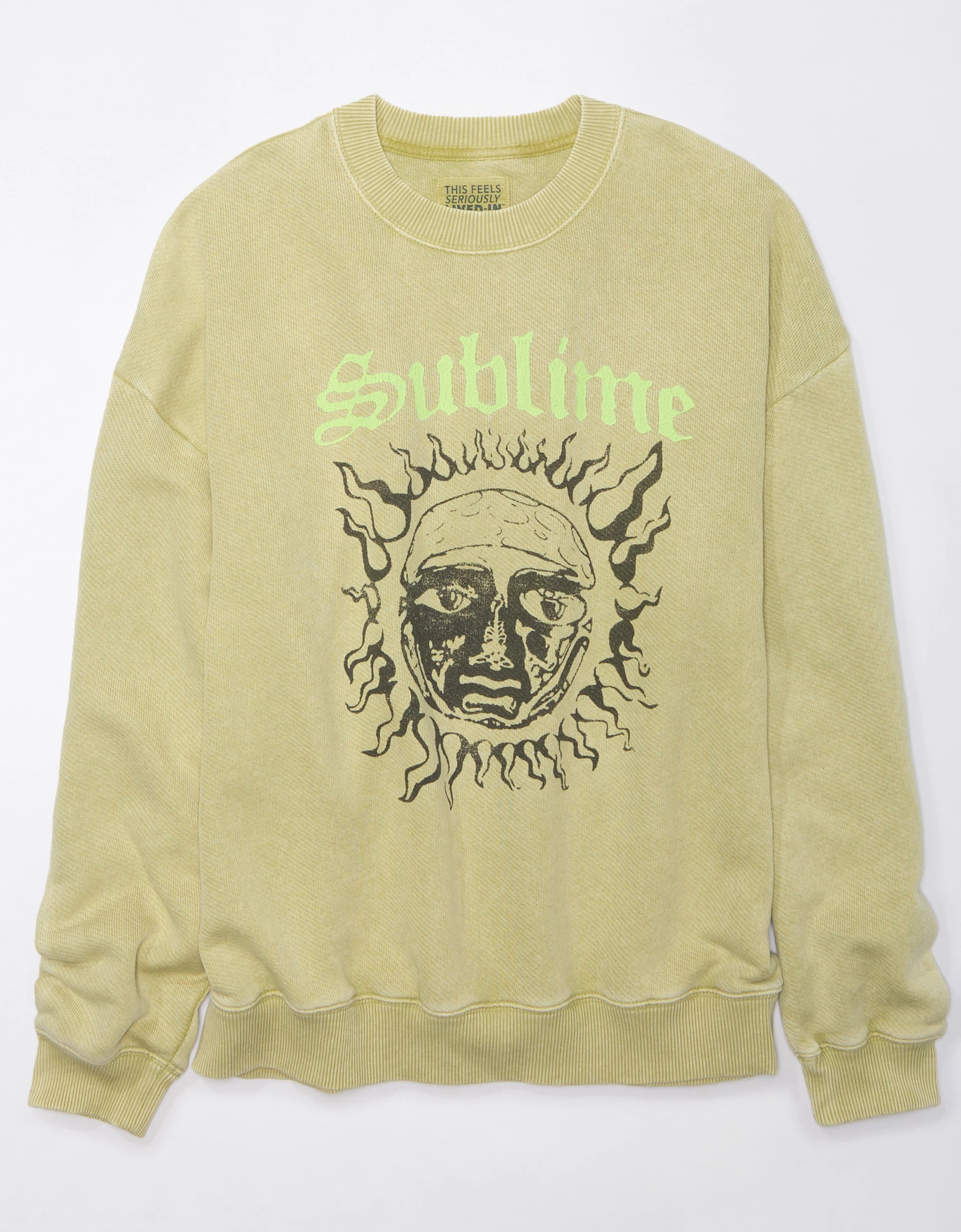 AE Oversized Distressed Sublime Graphic Sweatshirt | American Eagle Outfitters (US & CA)