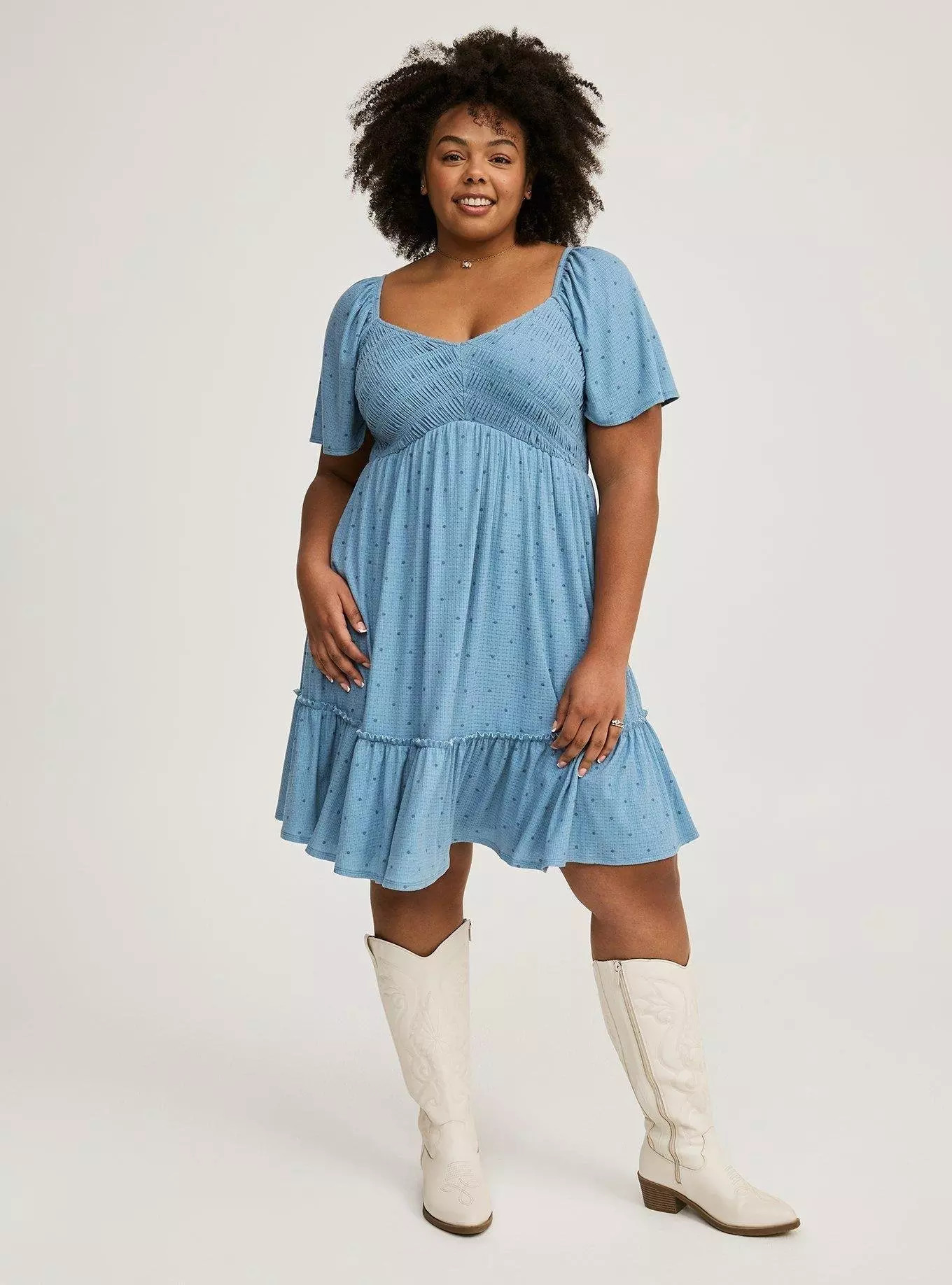 V-Waist Mini Dress | Torrid (US & Canada)