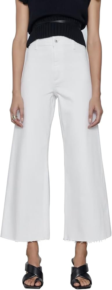 Women's Wide Leg Jeans High Waisted Stretchy Trendy Casual Versatile Work Denim Pants Trousers 20... | Amazon (US)