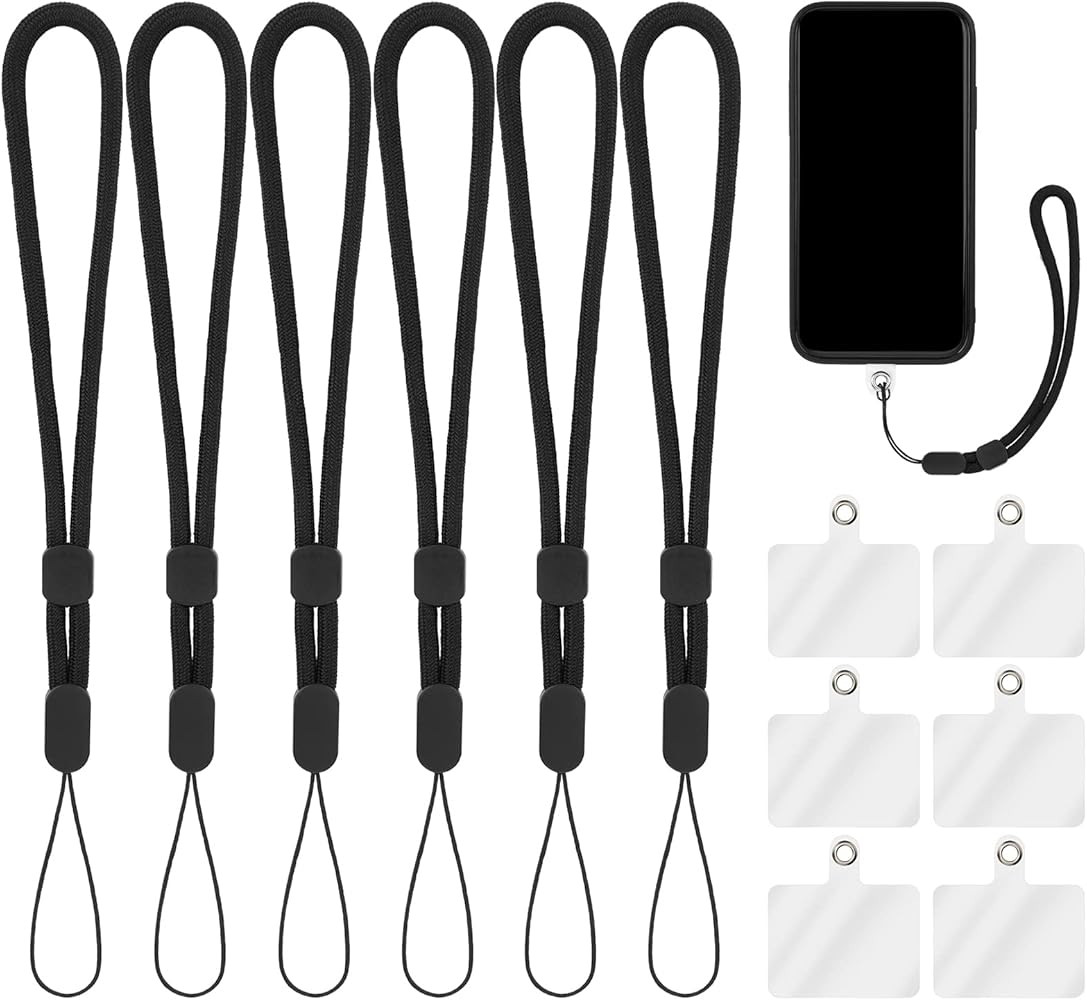 cobee Hand Wrist Strap Lanyard with Tether Patch, 6 Pcs Adjustable Nylon Wrist Straps with 6 Pcs ... | Amazon (US)