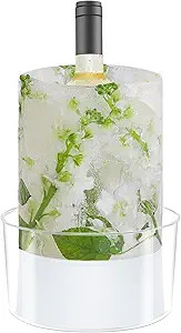 Ice Mold Wine Bottle Chiller,DIY Acrylic Ice Bucket for Cocktail Bar Party Wedding Festival Hallo... | Amazon (US)