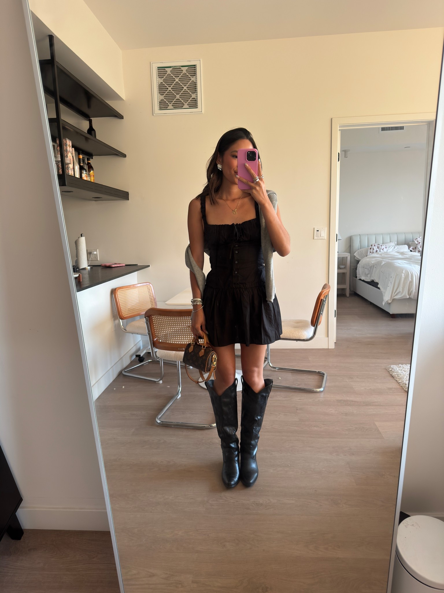 wearing a 6/M in the dress! 