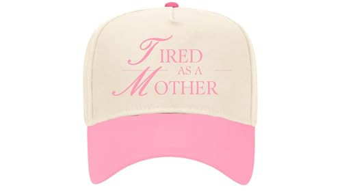 KenzKustomz Tired As A Mother Vintage Trucker Hat | Girl Mom Aesthetic | Adjustable Snapback | Trendy Embroidery | Gift for Moms | Amazon (US)
