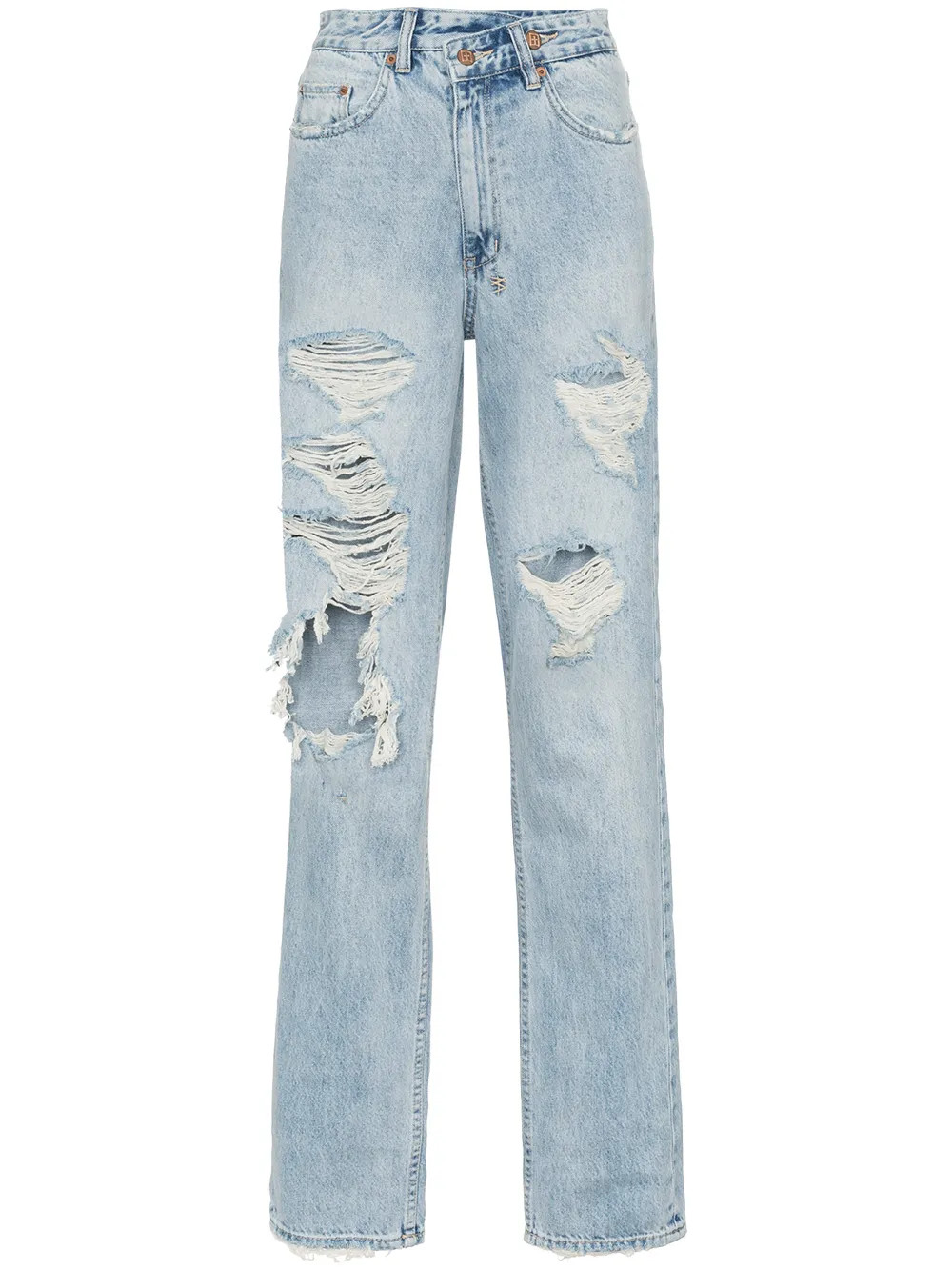 Ksubi super freak distressed jeans - Blue | FarFetch US