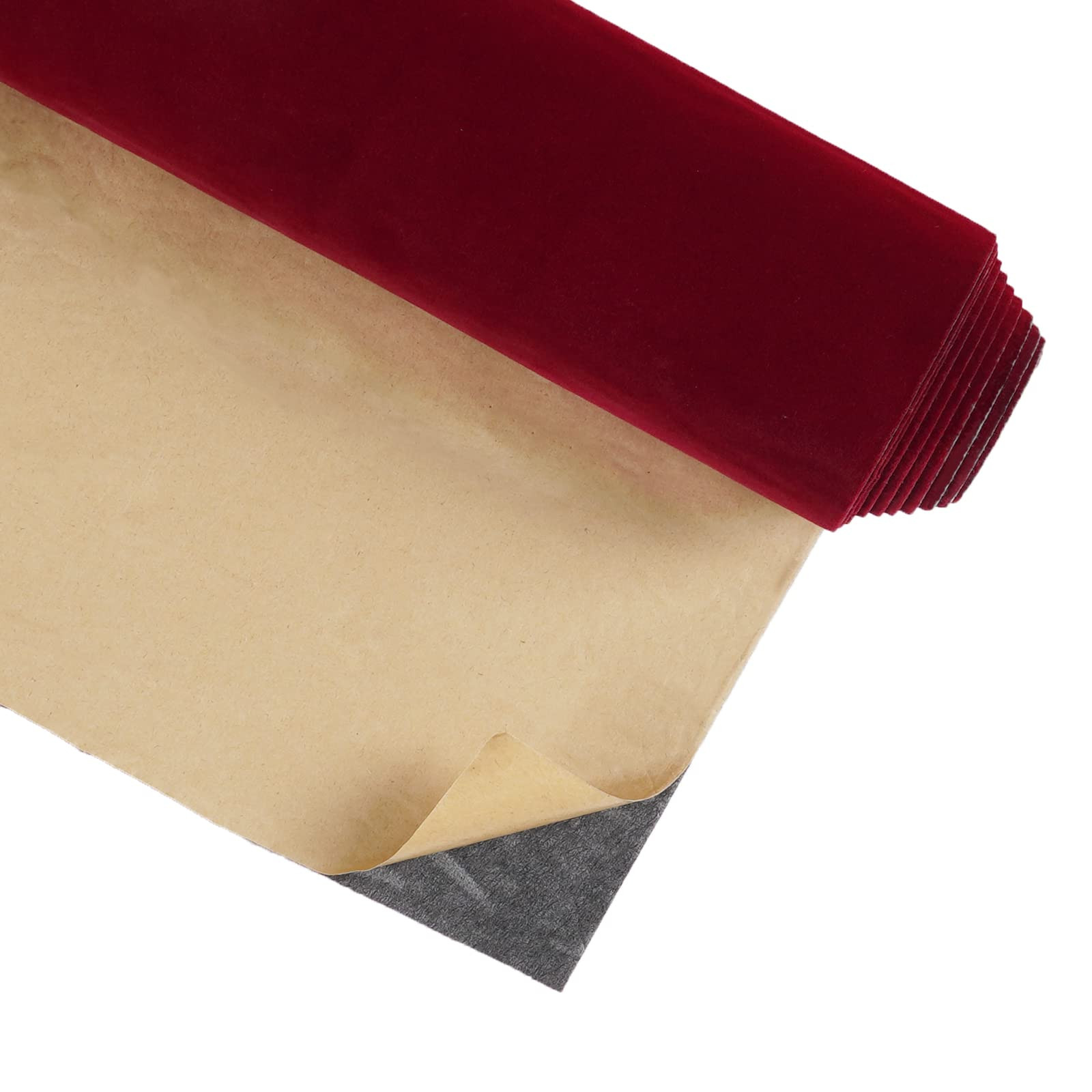 CRE8TIVE 12"x80" Dark Red Self Adhesive Velvet Flocking Liner for Jewelry Drawer Colored Velvet W... | Amazon (US)