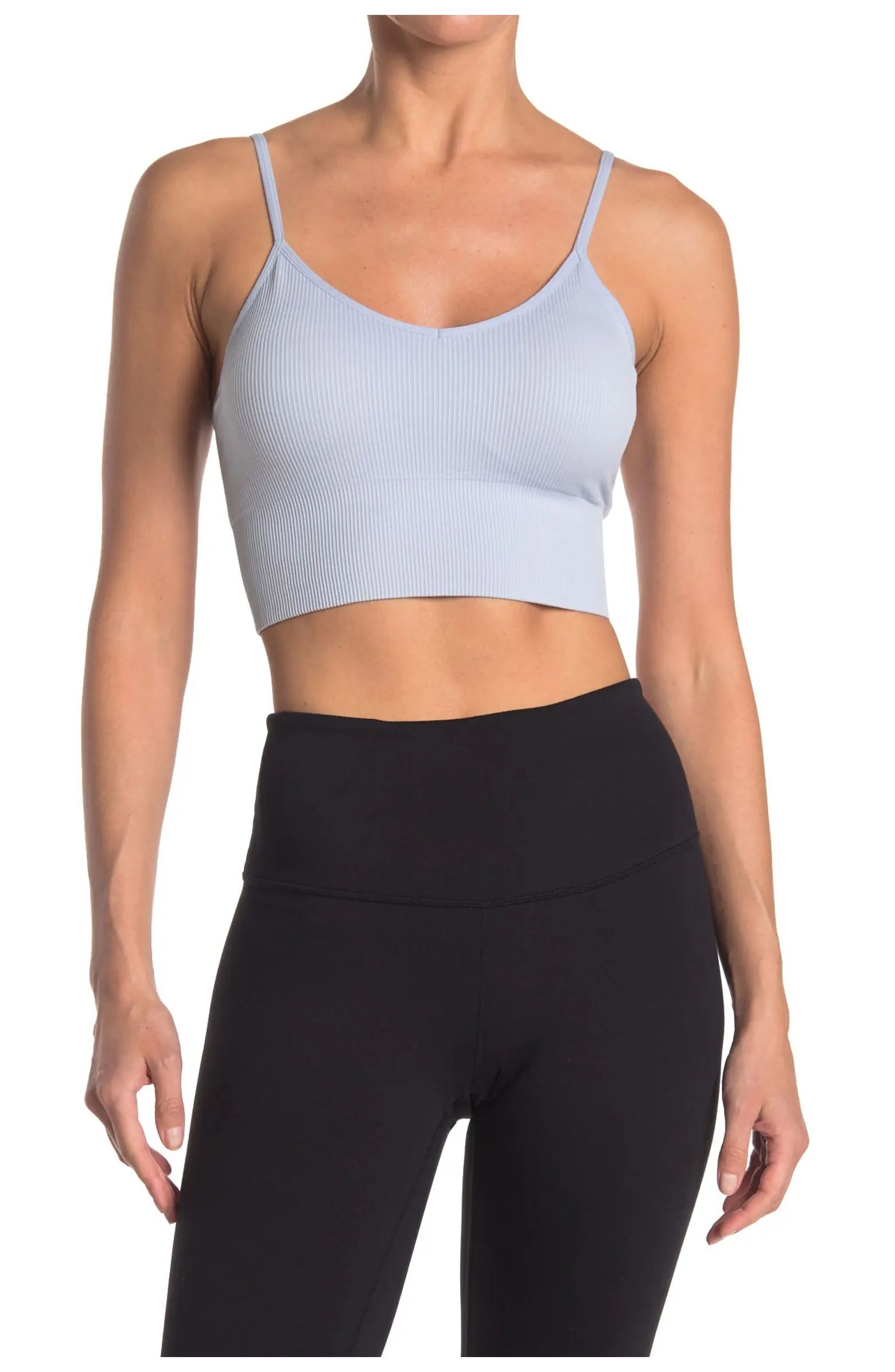 Ribbed Seamless Longline Bralette | Nordstrom Rack