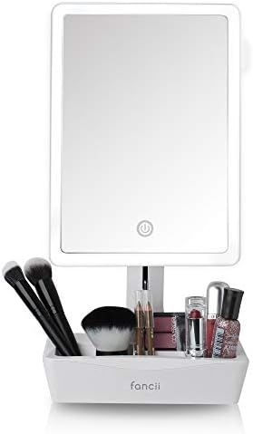 Fancii LED Lighted Large Vanity Makeup Mirror with 10X Magnifying Mirror - Dimmable Natural Light... | Amazon (US)