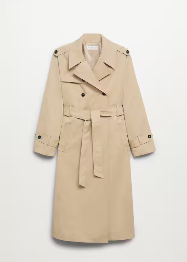 Classic cotton trench coat | MANGO (US)