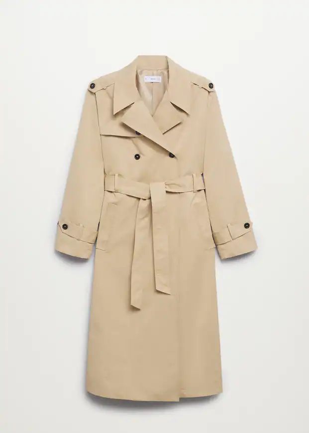 Classic cotton trench coat | MANGO (US)