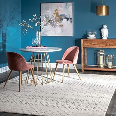 nuLOOM Moroccan Blythe Area Rug, 5' x 7' 5", Grey/Off-white | Amazon (US)