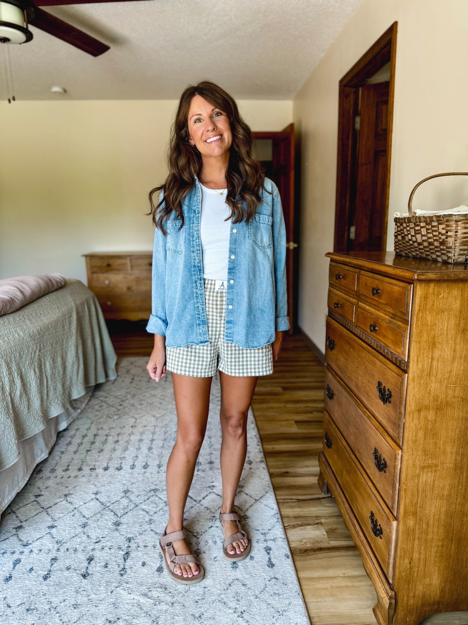 Wearing size small in my tank, small in my denim button up (older so I linked similar!) and xs in my boxer shorts.

My sandals fit true to size 


#LTKFindsUnder100 #LTKFindsUnder50 

#LTKPetite